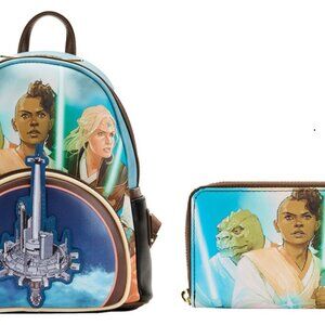 NWT Loungefly Disney Star Wars: The High Republic Comic Mini Backpack & wallet